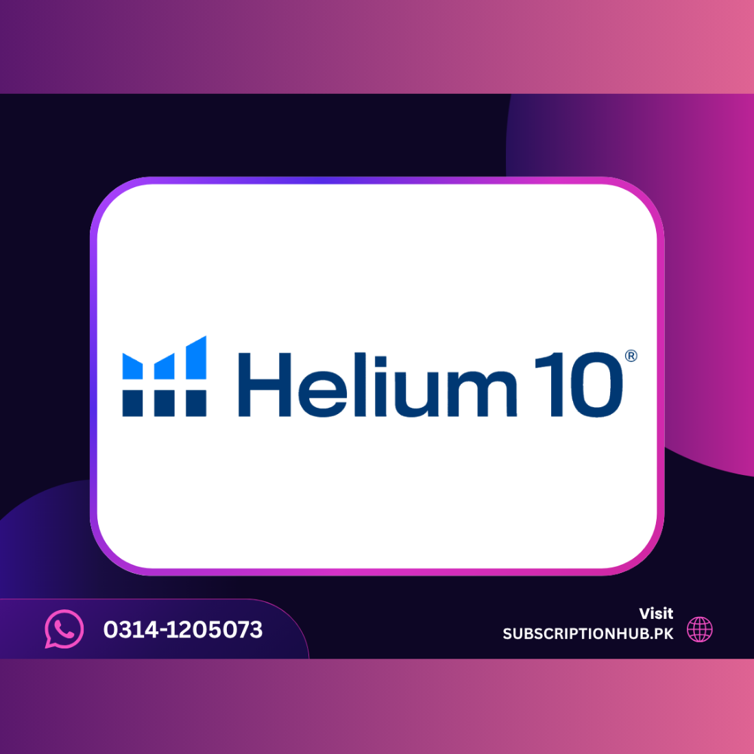 Helium 10 Subscription Cheapest Price in Pakistan